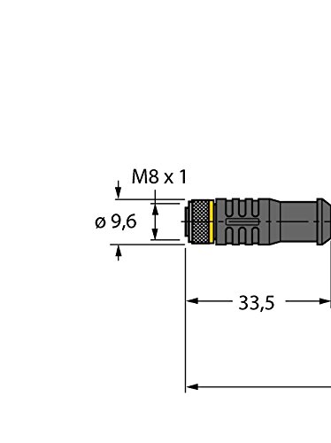 Turck 6627450-PKGS4M-2-PSGS4M/TEL,Aktuator- und Sensorleitung/PVC Verbindungsleitung von Turck