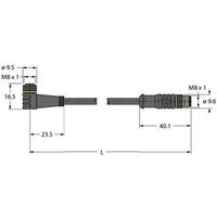 Turck 6627475 Sensor-/Aktor-Steckverbinder, konfektioniert 0.60m Polzahl: 3 1St. von Turck