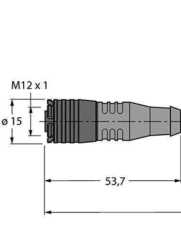 Turck 6628048-RKC5Q-10/TXL,Aktuator-/Sensorleitung/PUR Schnellverschluss-Anschlussl. von Turck