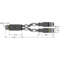 Turck 6628116 Sensor-/Aktor-Verteiler und Adapter 0.60m 1St. von Turck