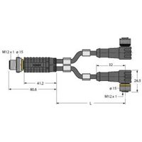 Turck 6628130 Sensor-/Aktor-Verteiler und Adapter 0.30m 1St. von Turck