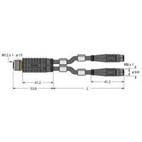 Turck 6628166 Sensor-/Aktor-Verteiler und Adapter 0.30m 1St. von Turck