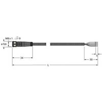 Turck 6628554 Sensor-/Aktor-Anschlussleitung 10m Polzahl: 4 1St. Turck 6628554 Sensor-/Aktor-Anschlussleitung 10m Polzahl: 4 1St. von Turck