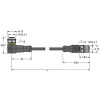 Turck 6629786 Sensor-/Aktor-Steckverbinder, konfektioniert 0.30m Polzahl: 5 1St. von Turck