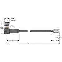 Turck 6629919 Sensor-/Aktor-Anschlussleitung 10m Polzahl: 5 1St. von Turck