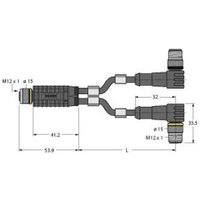 Turck 6629961 Sensor-/Aktor-Verteiler und Adapter 0.60m 1St. von Turck