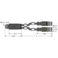 Turck 6629966 Sensor-/Aktor-Verteiler und Adapter 0.30m 1St. von Turck