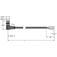 Turck 6630072 Sensor-/Aktor-Anschlussleitung 10m Polzahl: 3 1St. von Turck