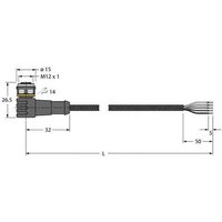 Turck 6630286 Sensor-/Aktor-Anschlussleitung 2m Polzahl: 5 1St. von Turck