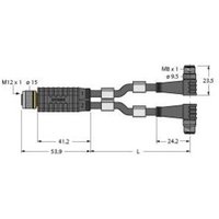 Turck 6630401 Sensor-/Aktor-Verteiler und Adapter 0.30m 1St. von Turck