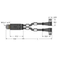 Turck 6630425 Sensor-/Aktor-Verteiler und Adapter 0.30m 1St. von Turck