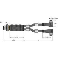 Turck 6630431 Sensor-/Aktor-Verteiler und Adapter 0.30m 1St. von Turck