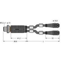 Turck 6630459 Sensor-/Aktor-Verteiler und Adapter 2m 1St. von Turck