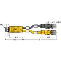 Turck 6631295 Sensor-/Aktor-Verteiler und Adapter 0.15m 1St. von Turck