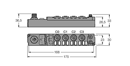 Turck 6824081-SDNB-0008D-0001,Stand-alone-Modul f.DeviceNetÂ™ 8 dig. Ausg. 0,5 A von Turck