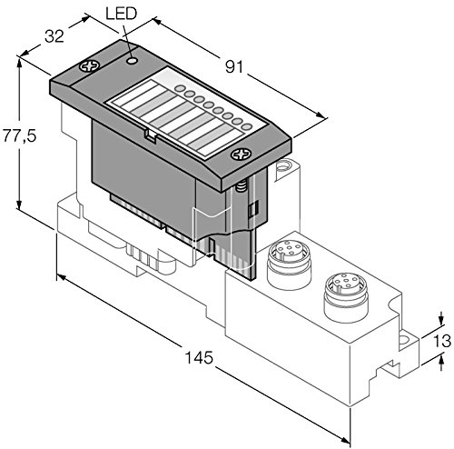 Turck 6827225-BL67-2RFID-A,Erweiterungsmodul BLident m. programmierb. Gateway von Turck