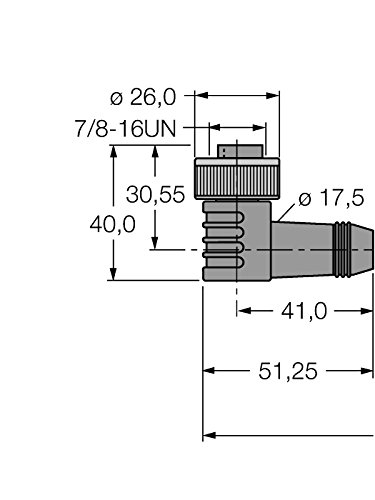 Turck 6913941-WKM43-10M,Versorgungsleitung f. CAN (DeviceNetÂ™,CANopen) von Turck