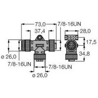 Turck 6914950 Sensor-/Aktor-Verteiler und Adapter 1St. von Turck