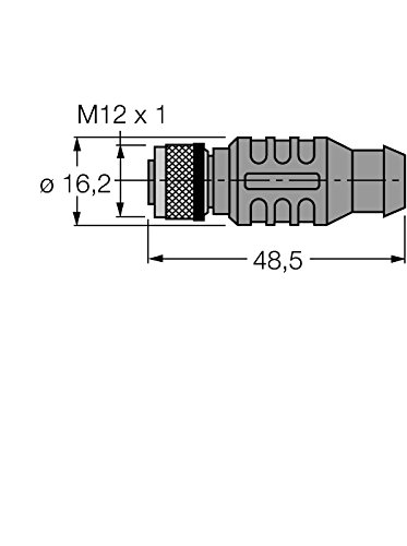 Turck 6915767 - RKSW-D9T451-0,5M, PROFIBUS-Leitung PUR-Kabelmantel von Turck