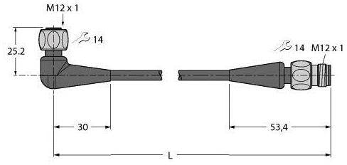 Turck 6934237 Sensor /Aktor Steckverbinder Konfektioniert Verbindungsleitung B-Ware von Turck