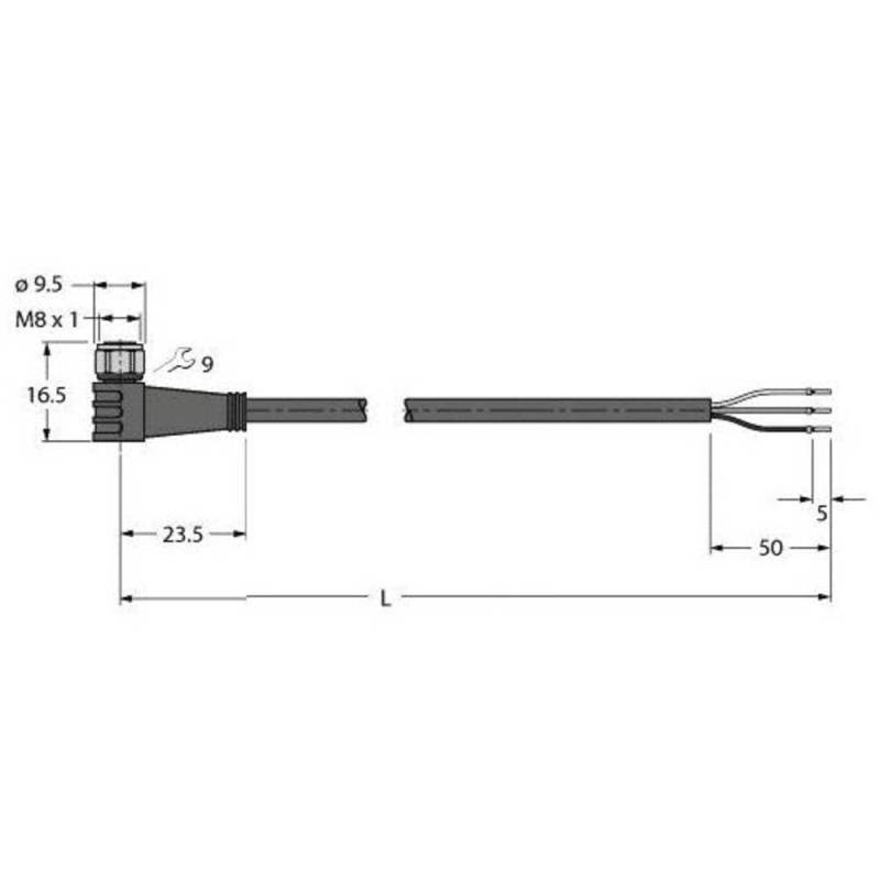 Turck 6934651 Sensor /Aktor Anschlussleitung Sensorleitung Leitung B-Ware von Turck