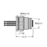 Turck 6935754 Sensor/Aktor Einbaubuchse Chassisbuchse, Einbau 1St. von Turck