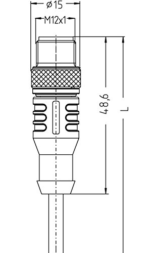 Turck 8039235 - HT-WAS4.5-2/S2430, Industrielle Sensorleitung PTFE-Kabelmantel von Turck