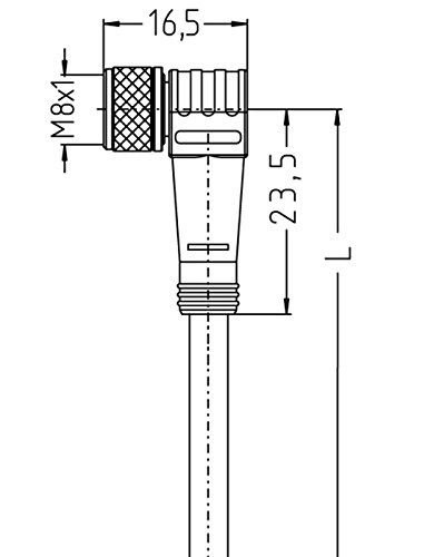 Turck 8039484 - HT-SWKP3-2/S2430, Industrielle Sensorleitung PTFE-Kabelmantel von Turck