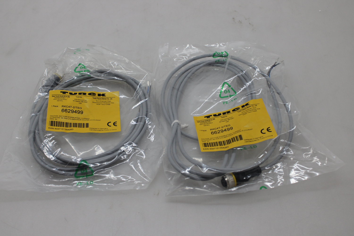 Turck Aktuatorleitung Sensorleitung Kabel grau RKC4T-2/TEG PVC 2m M12 2 STÜCK Turck Aktuatorleitung Sensorleitung Kabel grau RKC4T-2/TEG PVC 2m M12 2 STÜCK von Turck