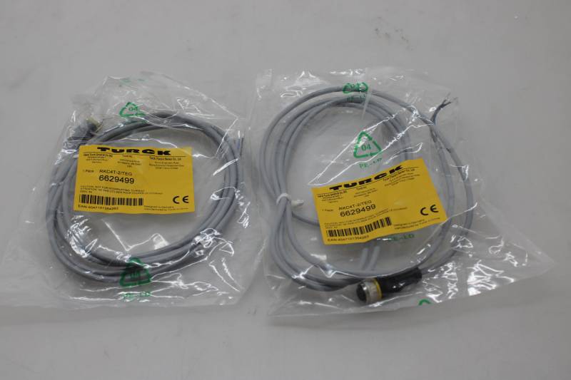 Turck Aktuatorleitung Sensorleitung Kabel grau RKC4T-2/TEG PVC 2m M12 2 STÜCK von Turck