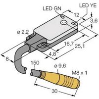 Turck Einweg-Lichtschranke VS2KAP5VQ 3063100 1St. von Turck