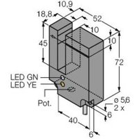 Turck Gabel-Lichtschranke SL10VB6V 3058323 1St. von Turck