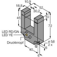 Turck Gabel-Lichtschranke SLE30B6VY 3055475 1St. von Turck