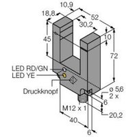 Turck Gabel-Lichtschranke SLE30B6VYQ 3055477 1St. von Turck