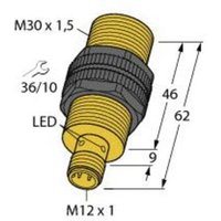 Turck Induktiver Sensor bündig PNP, Schließer BI10U-S30-AP6X-H1141 von Turck