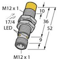 Turck Induktiver Sensor nicht bündig PNP, Schließer NI10U-EM12-AP6X-H1141 von Turck