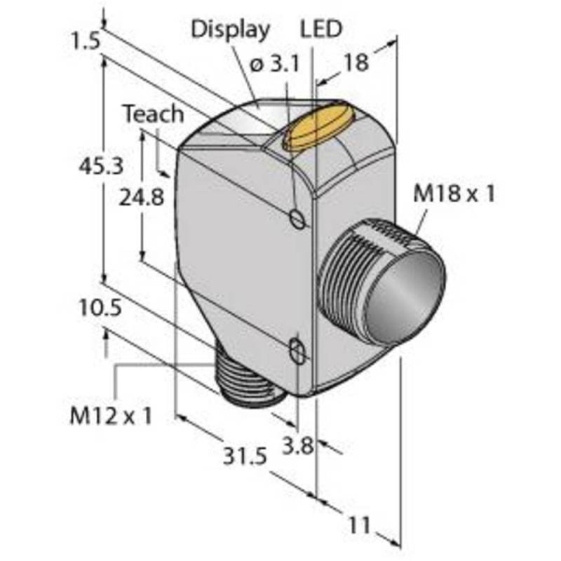 Turck Laser Distanz Sensor Q4 Xtilaf300 Q8 Industriesensoren Siehe Text/Foto B-Ware von Turck