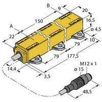 Turck Linearwegsensor LI150P1-Q17LM1-LIU5X2-0,3-RS5 von Turck