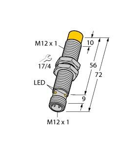 Turck Ni8 U M12 Ee Ap6 X H1141 Induktiver Sensor Nicht Bündig Pnp Schließer B-Ware von Turck