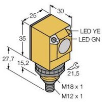 Turck Reflexions-Lichttaster Q25SN6FF25Q 3058408 1St. von Turck