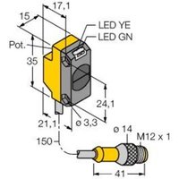 Turck Reflexions-Lichttaster QS18VP6DBQ5 3064595 1St. von Turck