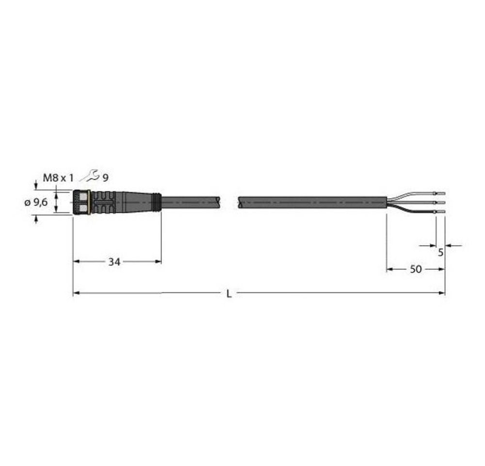 Turck Steckdose Turck 6625550 Sensor-/Aktor-Anschlussleitung 2 m Polzahl Sensoren: 3, PKG3M-2/TXL Turck Steckdose Turck 6625550 Sensor-/Aktor-Anschlussleitung 2 m Polzahl Sensoren: 3, PKG3M-2/TXL von Turck