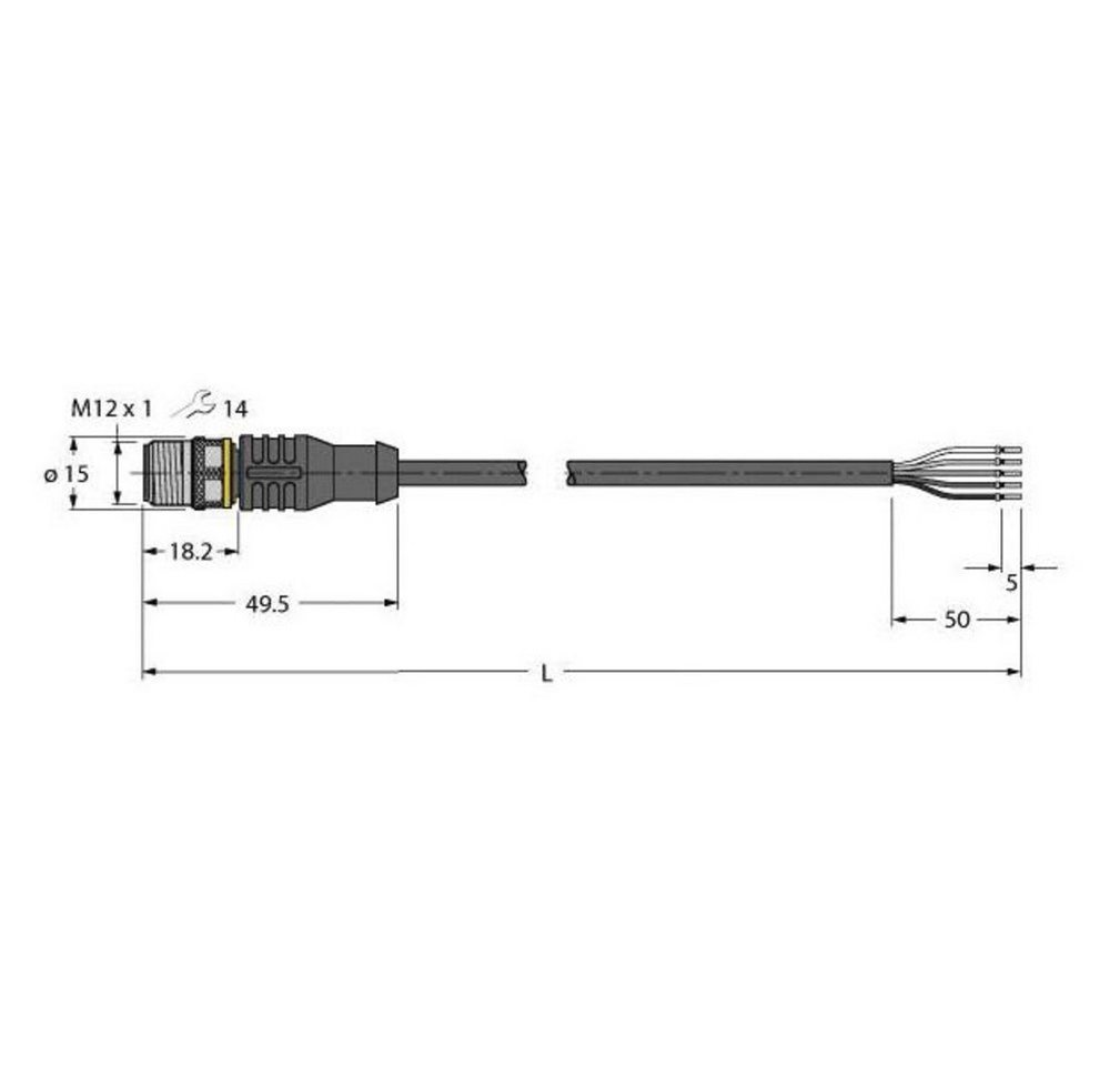 Turck Steckdose Turck 6629933 Sensor-/Aktor-Anschlussleitung 2 m Polzahl Sensoren: 5, RSC4.5T-2/TEY Turck Steckdose Turck 6629933 Sensor-/Aktor-Anschlussleitung 2 m Polzahl Sensoren: 5, RSC4.5T-2/TEY von Turck