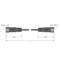 Turck U0938-02 Sensor-/Aktor-Steckverbinder, konfektioniert 5m Polzahl: 19 1St. von Turck