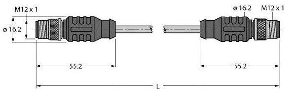 Turck U7901 15 Sensor /Aktor Steckverbinder Konfektioniert Verbindungsleitung B-Ware von Turck