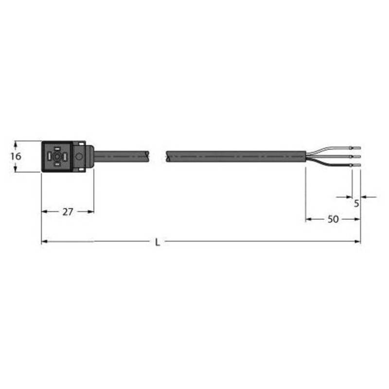 Turck Vc8 S22 T80 E 10/Txl Ventilsteck  Verbinder Bauform C 6606531 Ventilstecker B-Ware von Turck