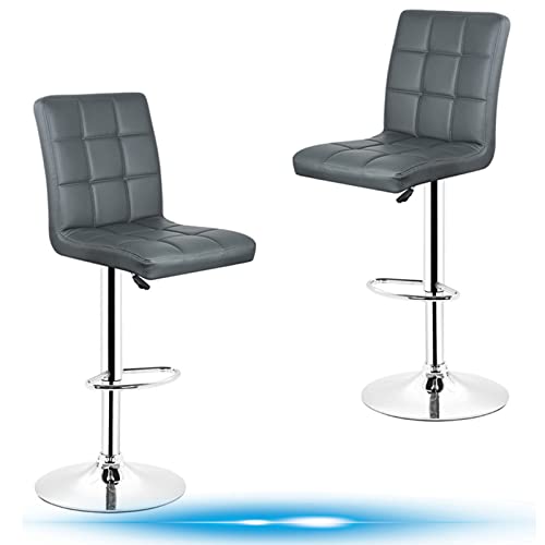 2/4/6 X Barstuhl, 360 ° Drehung, höhenverstellbar, für Bar, Arbeitszimmer, Küche (2PCS) von Turefans