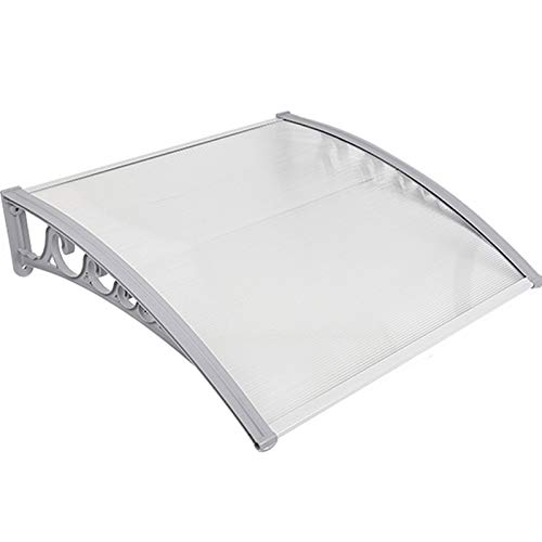 Turefans Haustür Vordach, Pultvordach, 60 * 100cm, Transparent, Polycarbonat von Turefans