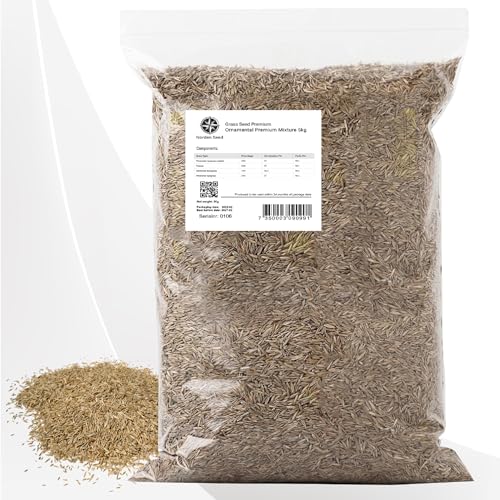 Turfquick Lawn Seeds Fast Germinating 5kg - Ornamental Premium Lawn Seed Mix - High Germination Rate & Reseeding - Perfect for Lush, Healthy Lawns von TURFquick