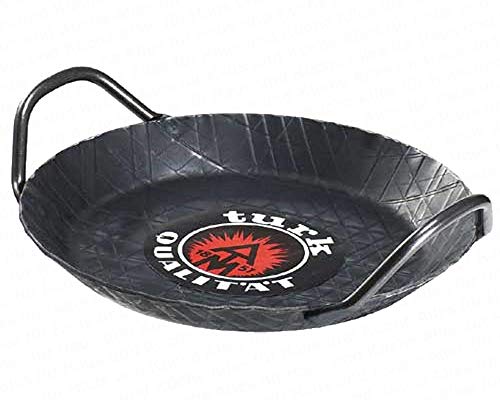 Turk 65932 Servierpfanne mit zwei Griffen, 32 cm, Eisen, schwarz von Turk